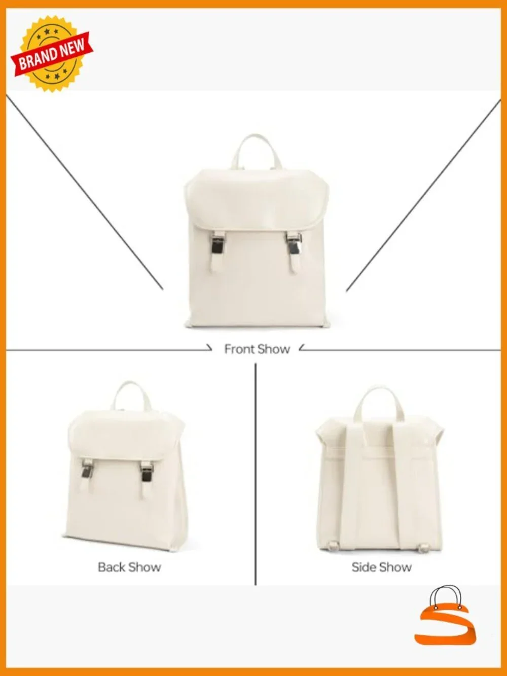 Vegan Leather Convertible Backpack Purse with Magnetic Closure
